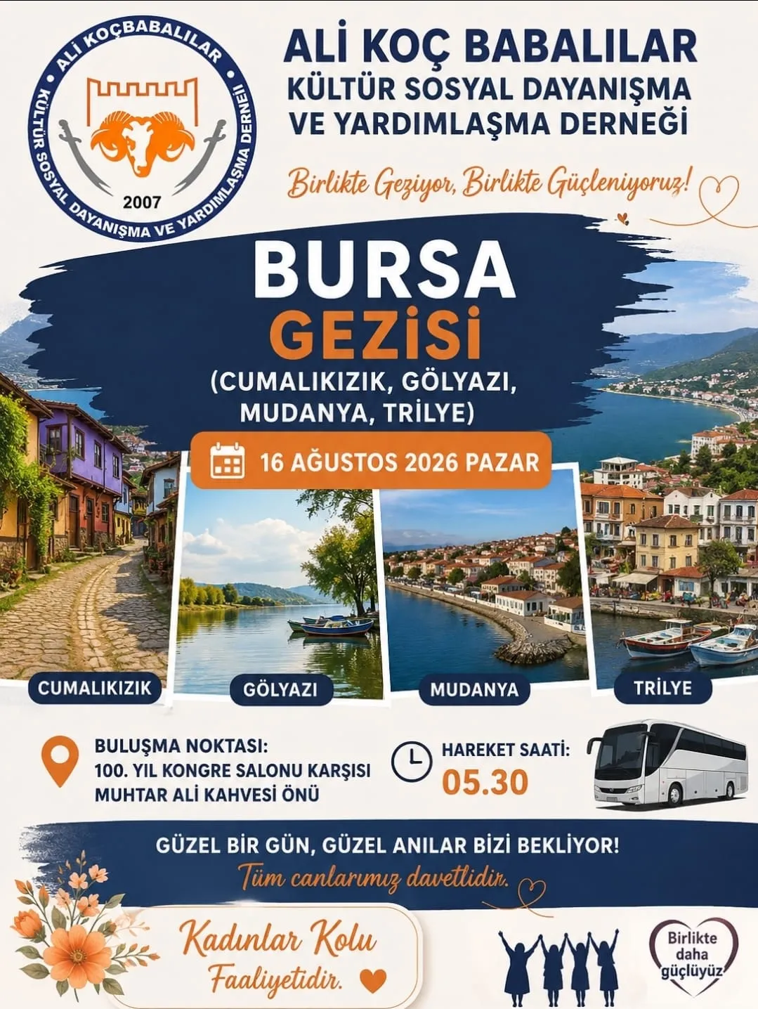 Ali Koç Babalılar Kültür Sosyal Dayanışma ve Yardımlaşma Derneği Bursa Gezisi